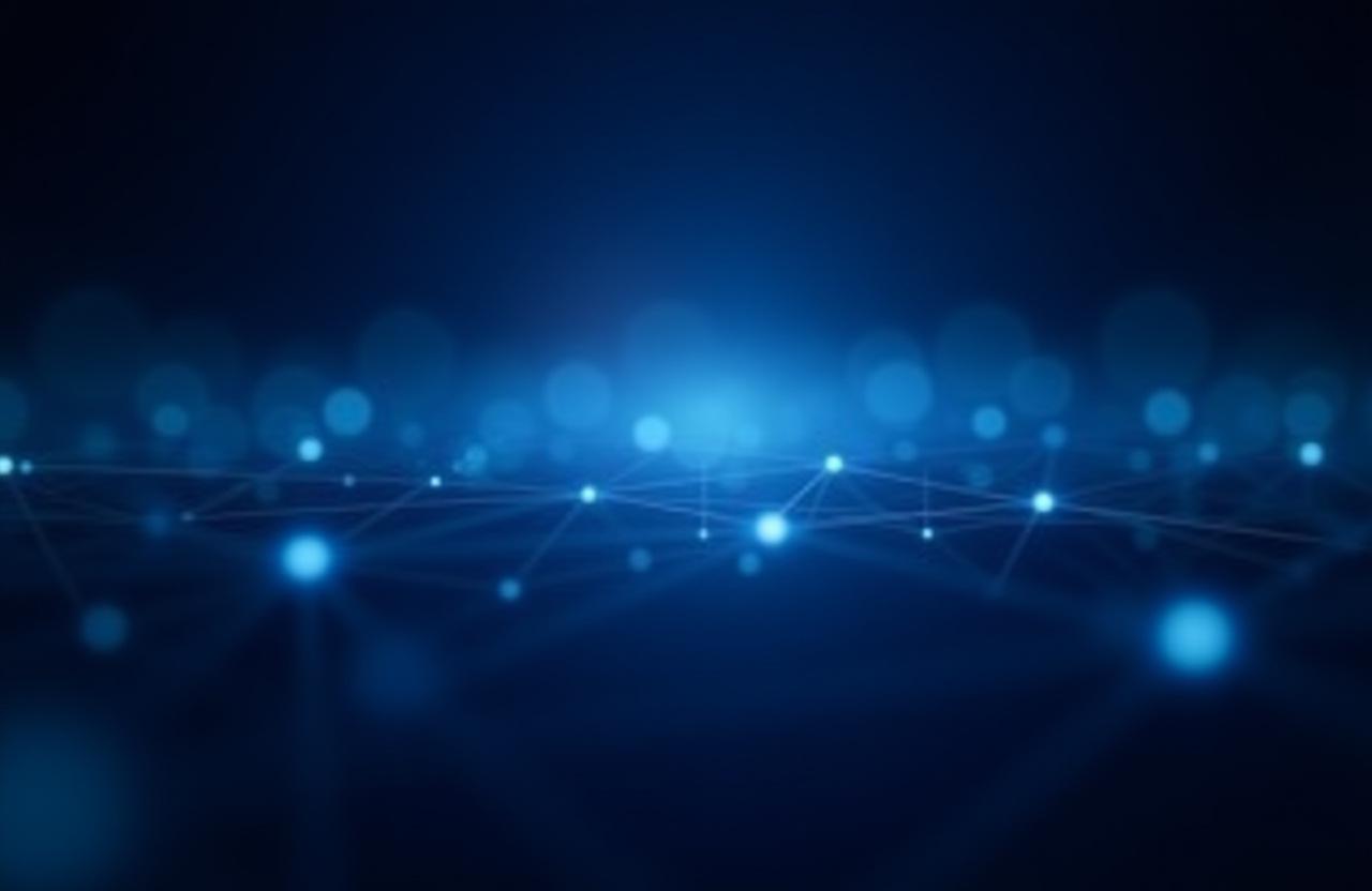 Abstract digital network visualization